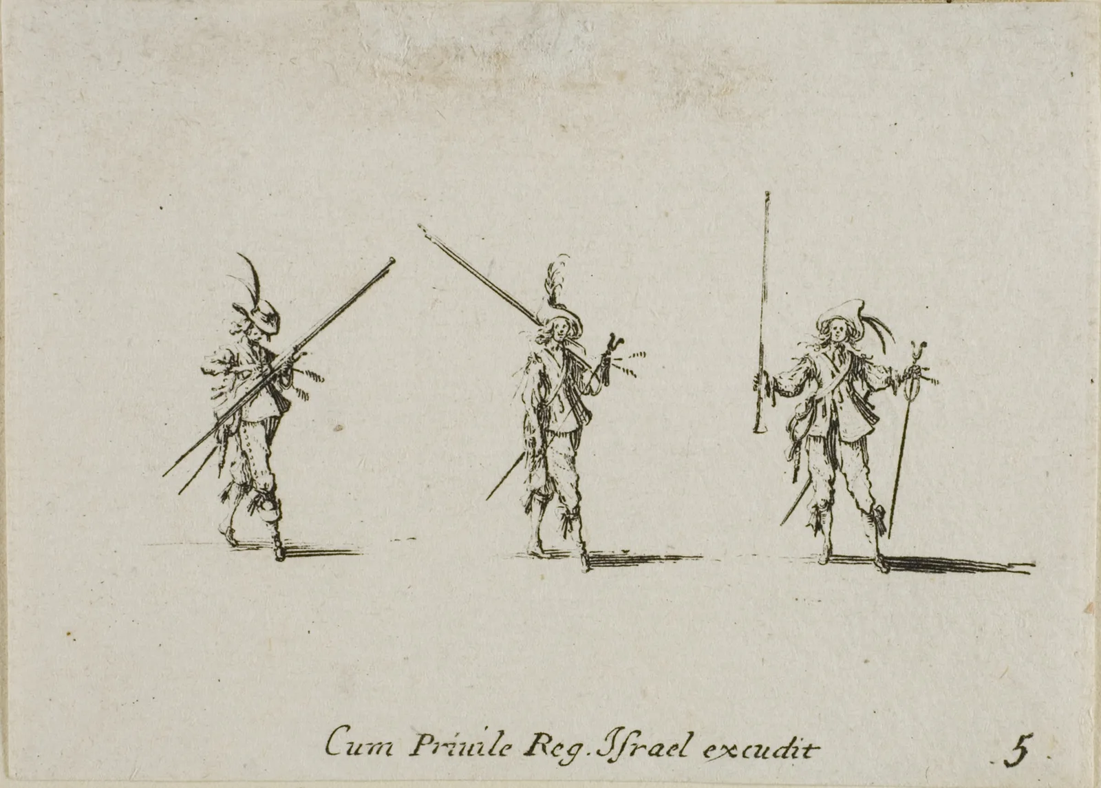 Drill with Tilted Pikes, plate five from The Military Exercises