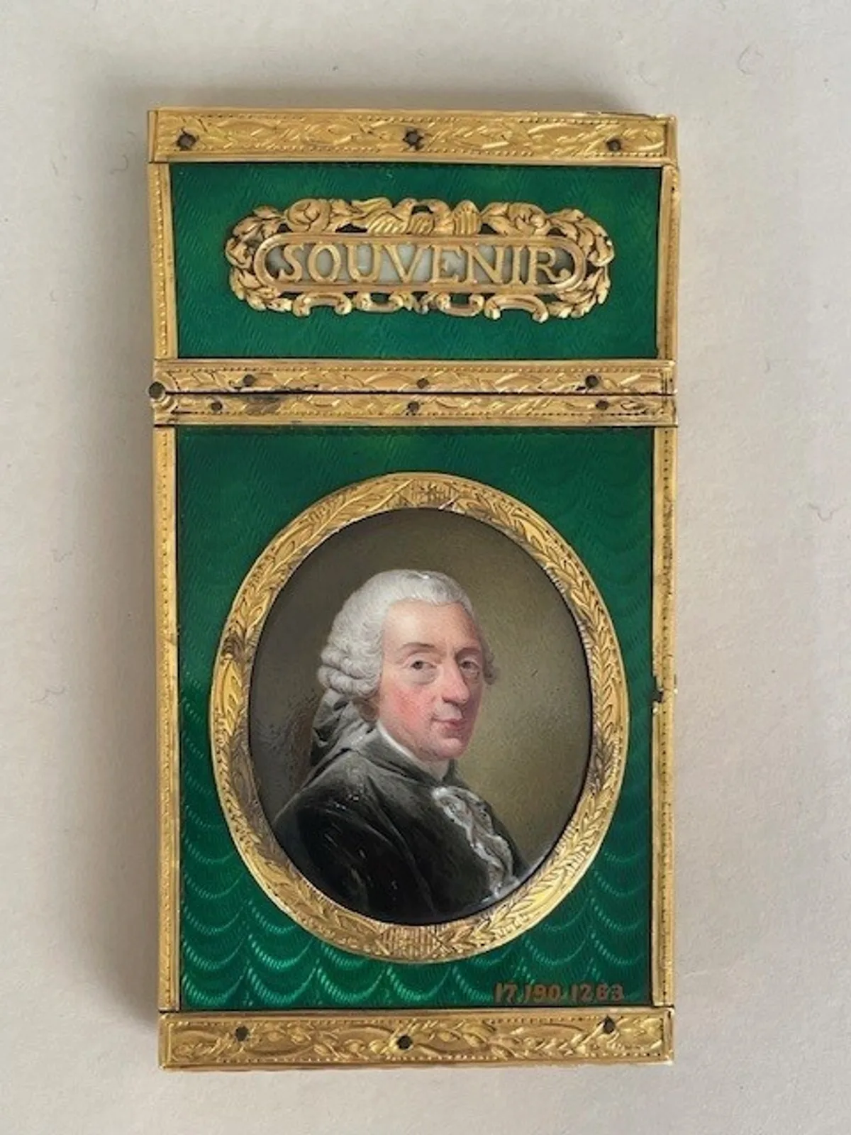 Souvenir with miniature portrait of François Boucher