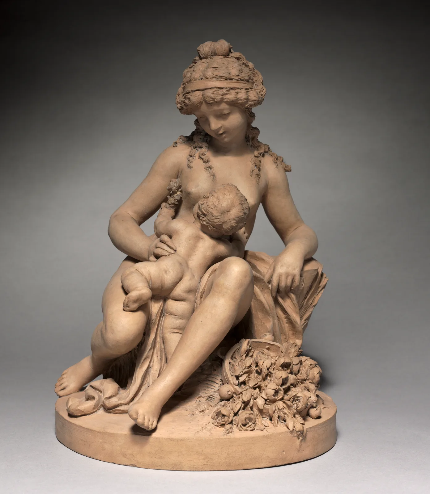Young Woman and Child at Play