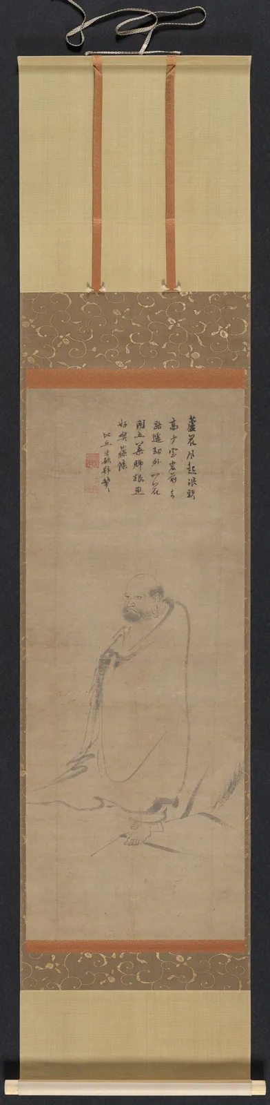 Bodhidharma Crossing the Yangzi on a Reed
