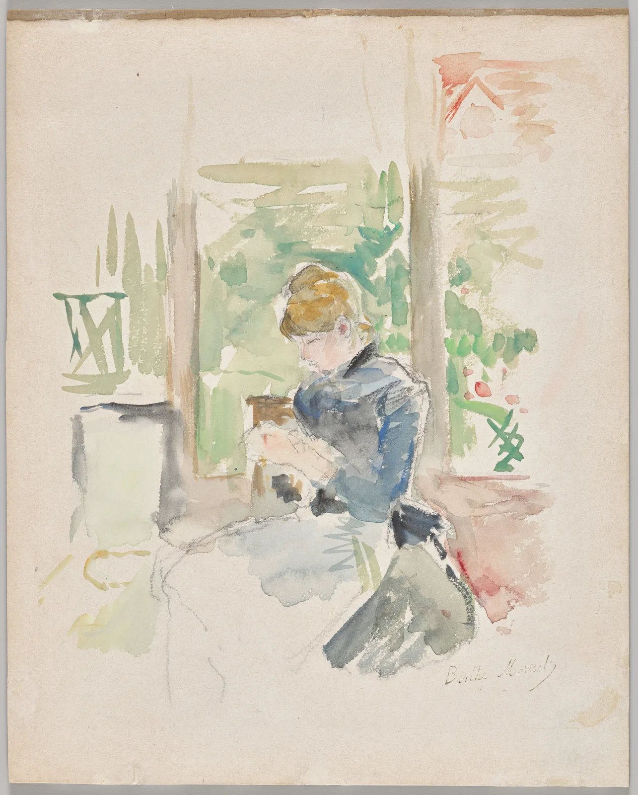 Sewing near the Window