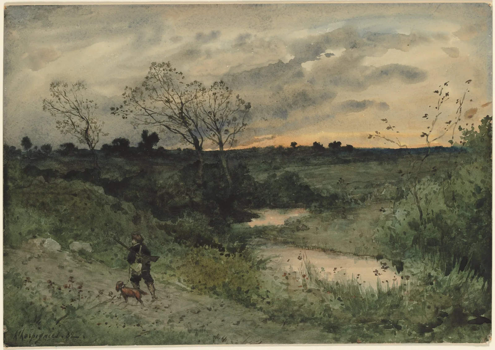 Dawn—Hunter with Dog
