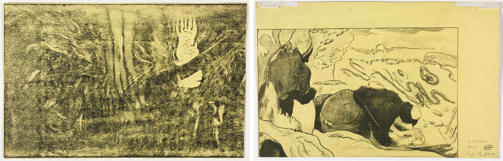 The Devil Speaks (Mahna No Varua Ino) (recto); Women Washing Clothes (verso)