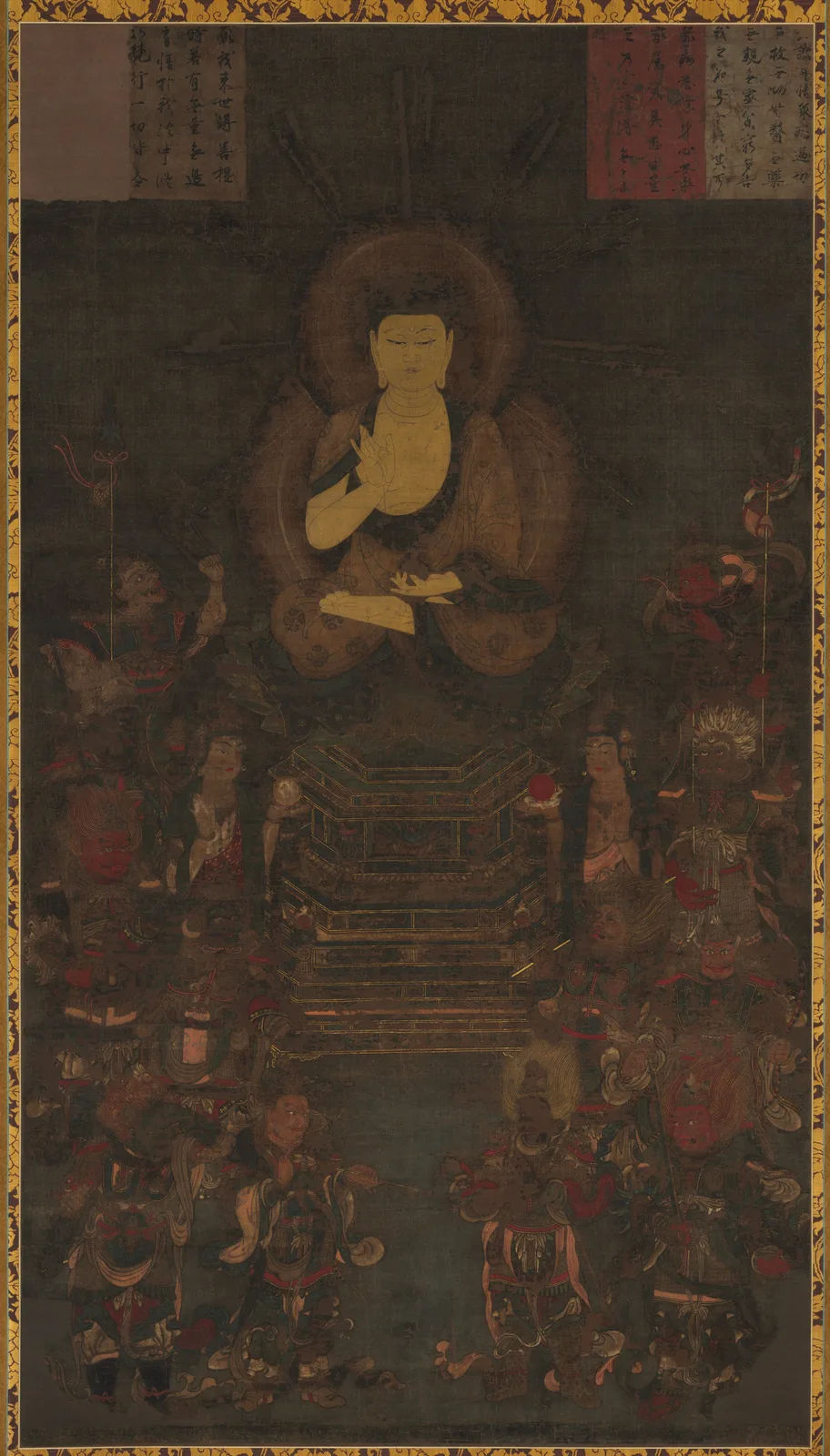 Medicine Master Buddha and the Twelve Divine Generals