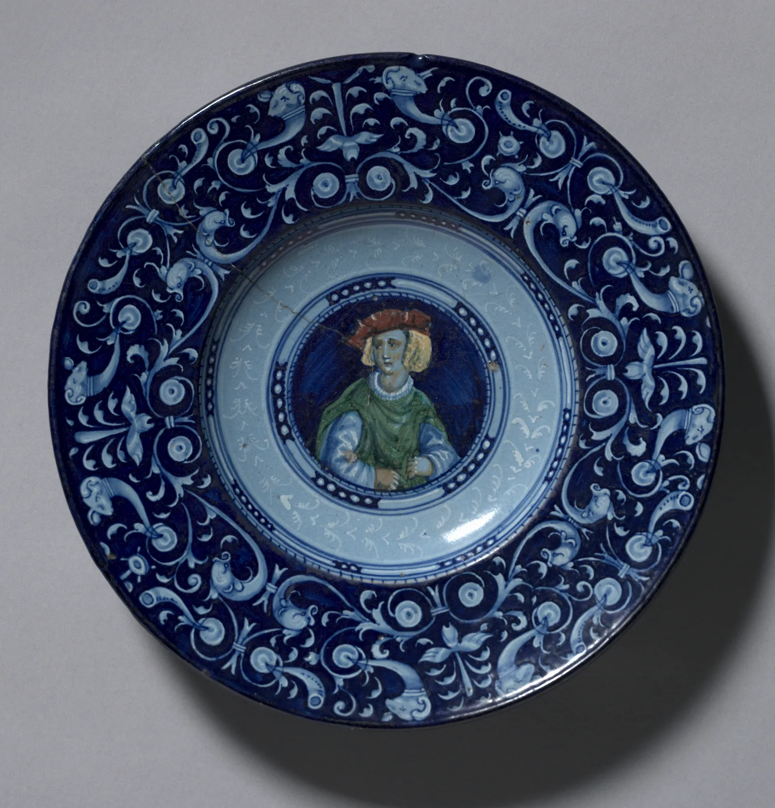 Plate with a Portrait of a Gentleman