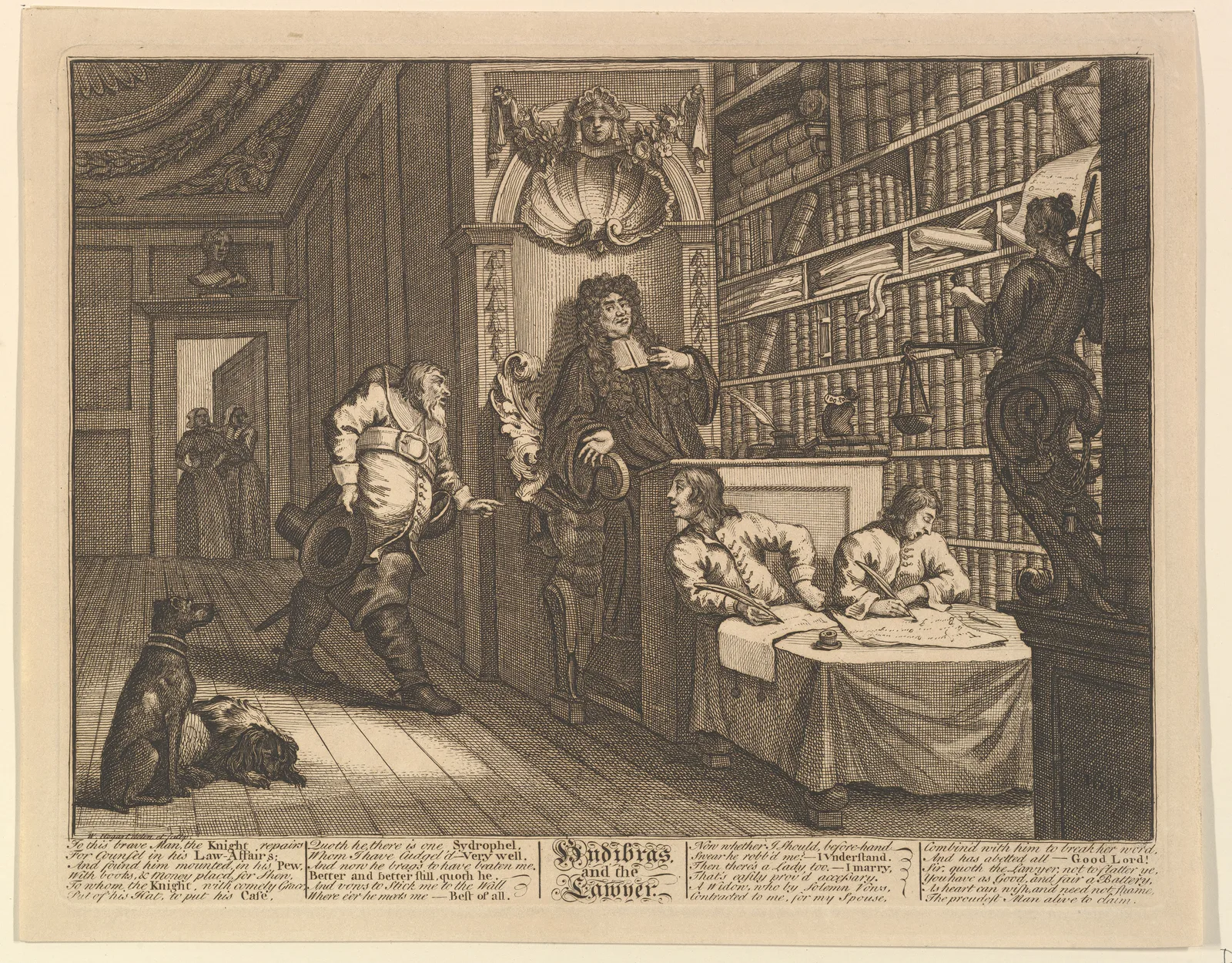 Hudibras and the Lawyer (Twelve Large Illustrations for Samuel Butler's Hudibras, Plate 12)