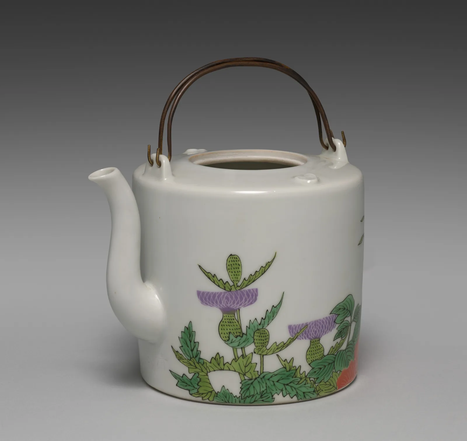 Sake Pourer with Flowers