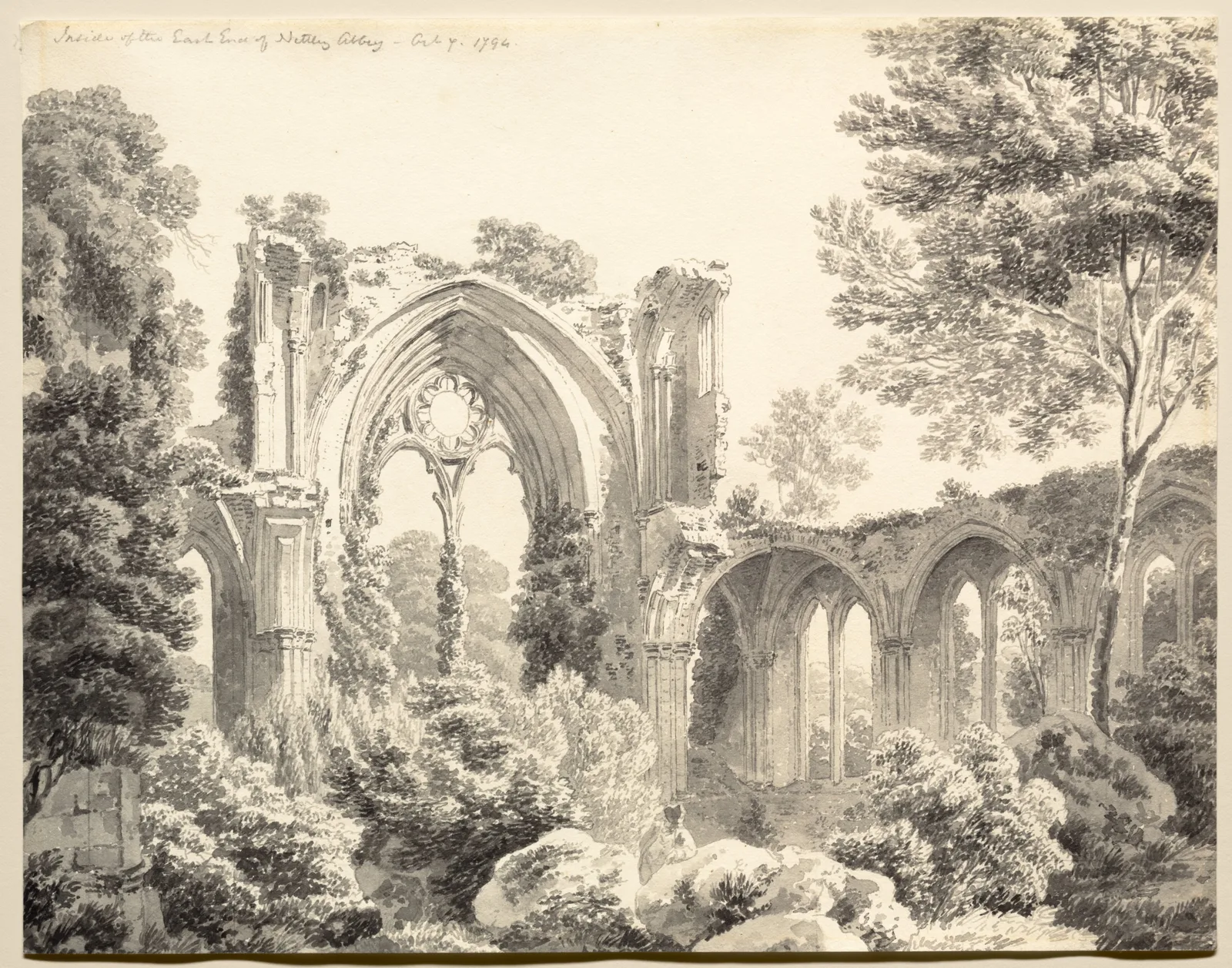 Inside the East End of Nettley Abbey