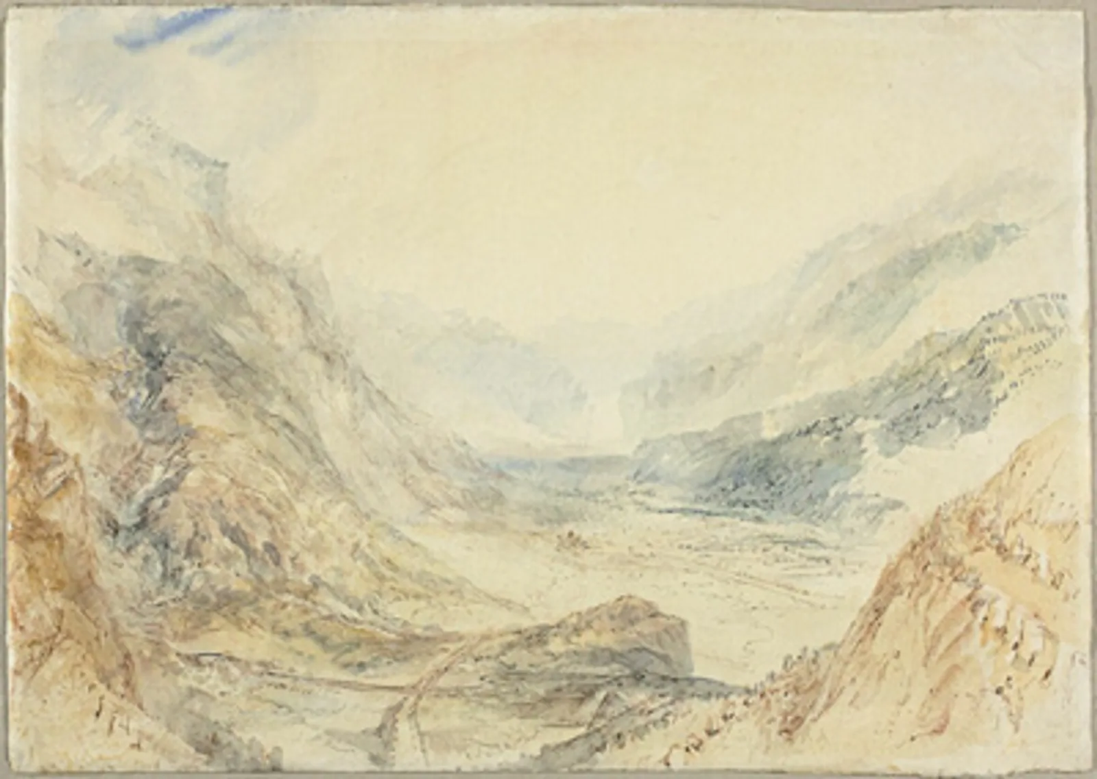 View in the St. Gotthard Pass, Switzerland