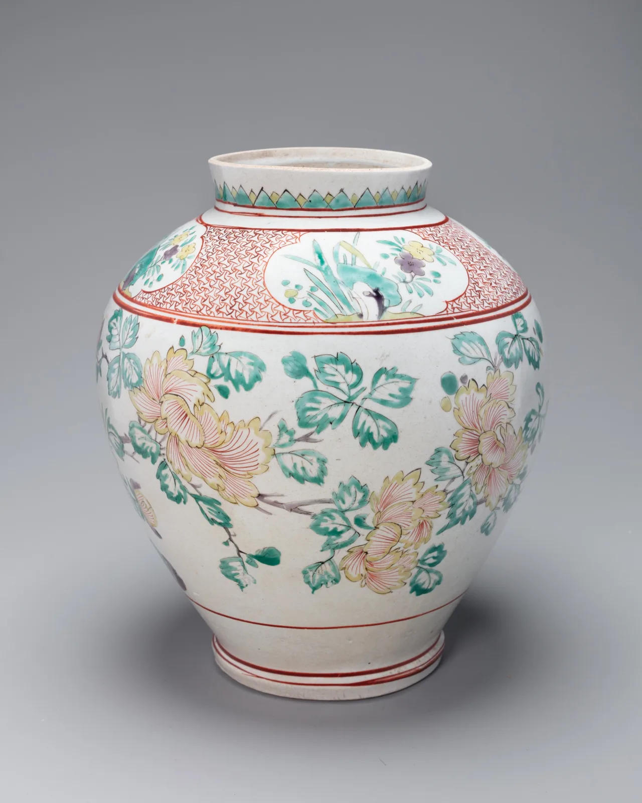 Kutani-Style Arita Ware Jar