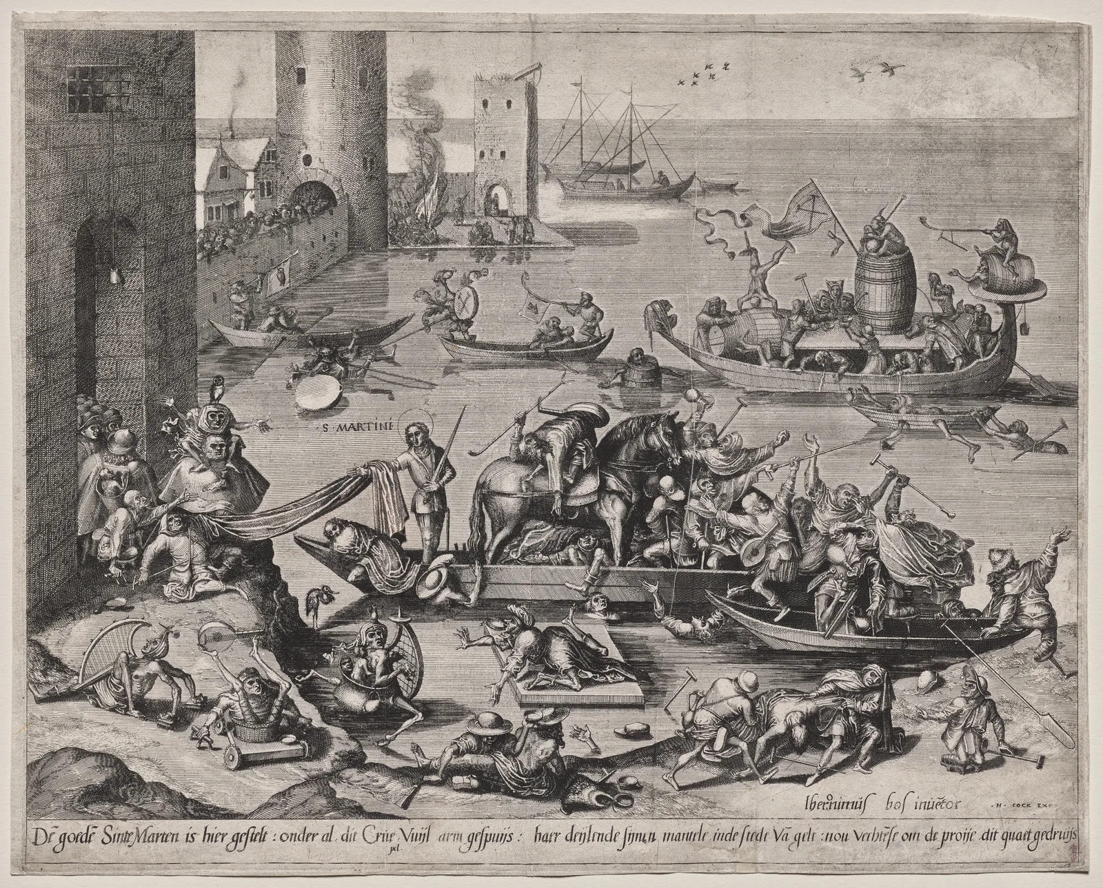 Saint Martin with His Horse on a Ship