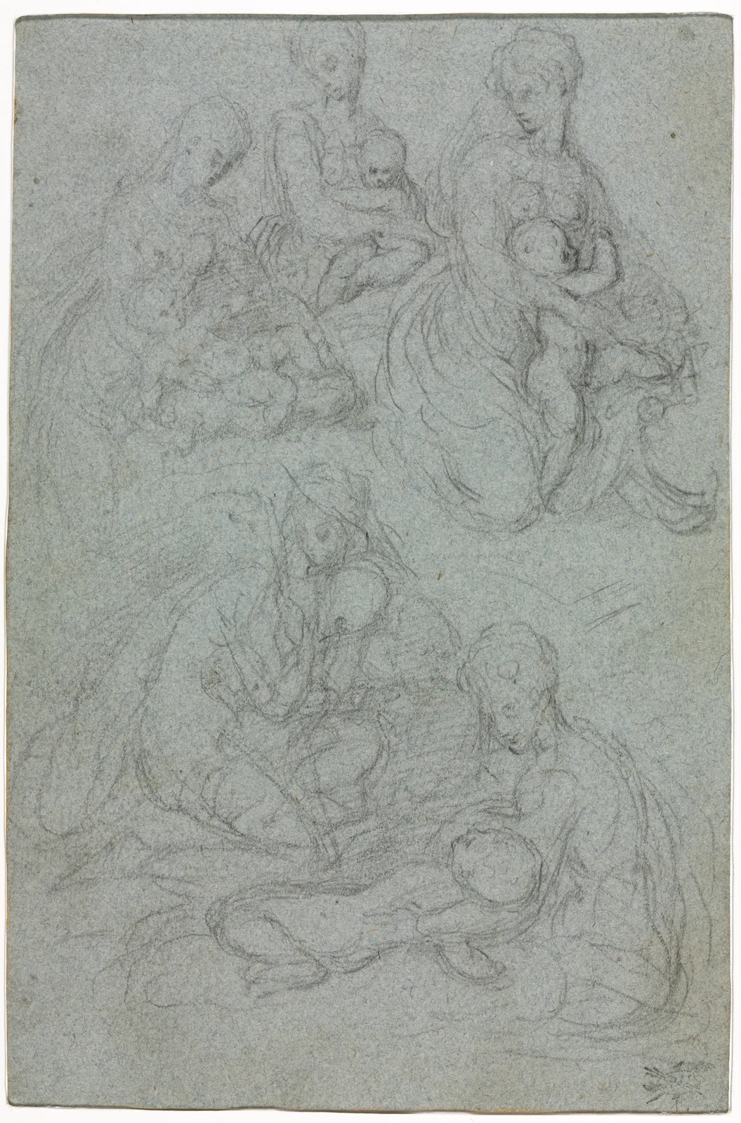 Sketches of Virgin and Child