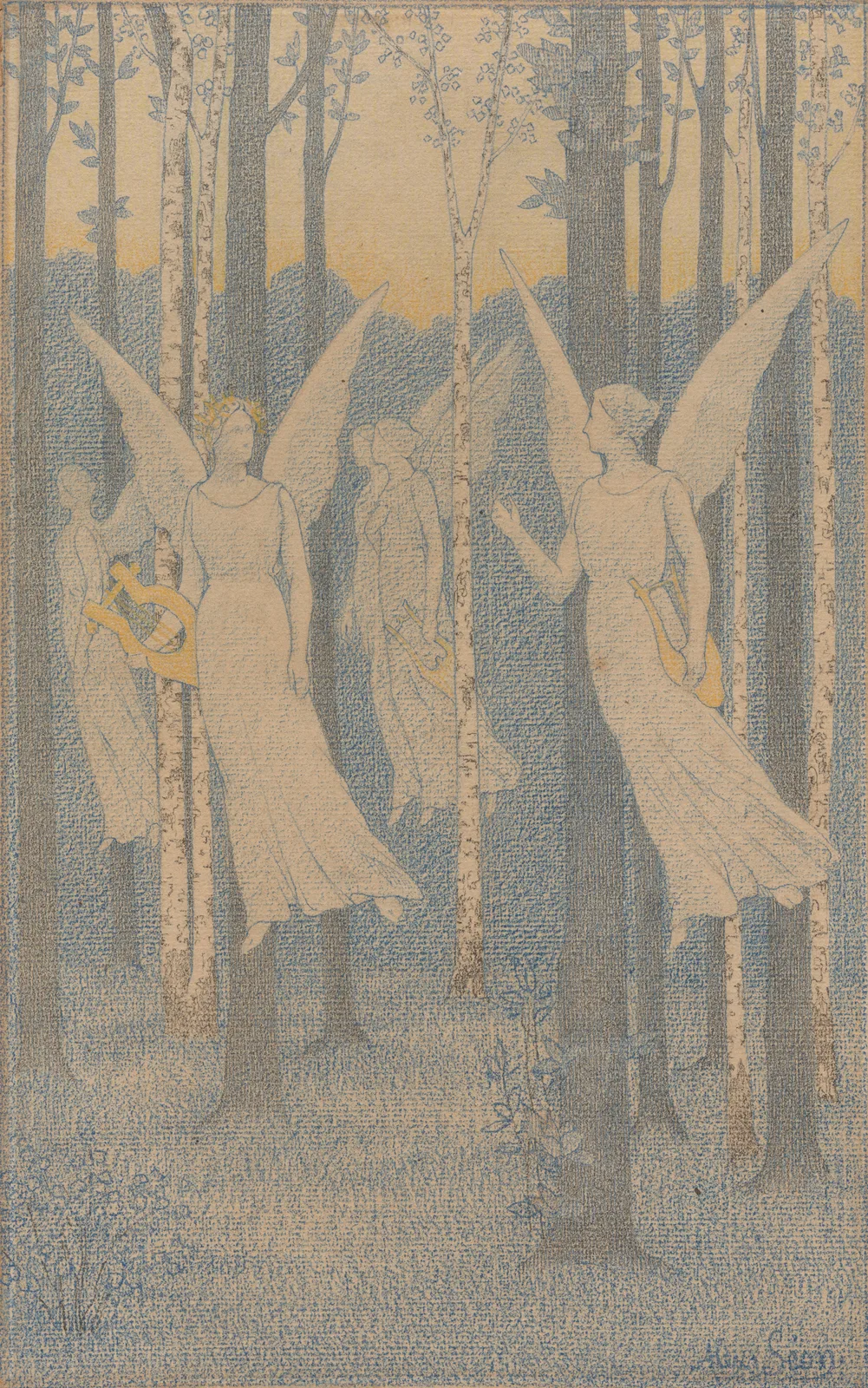 Study for “In the Woods, Evening”