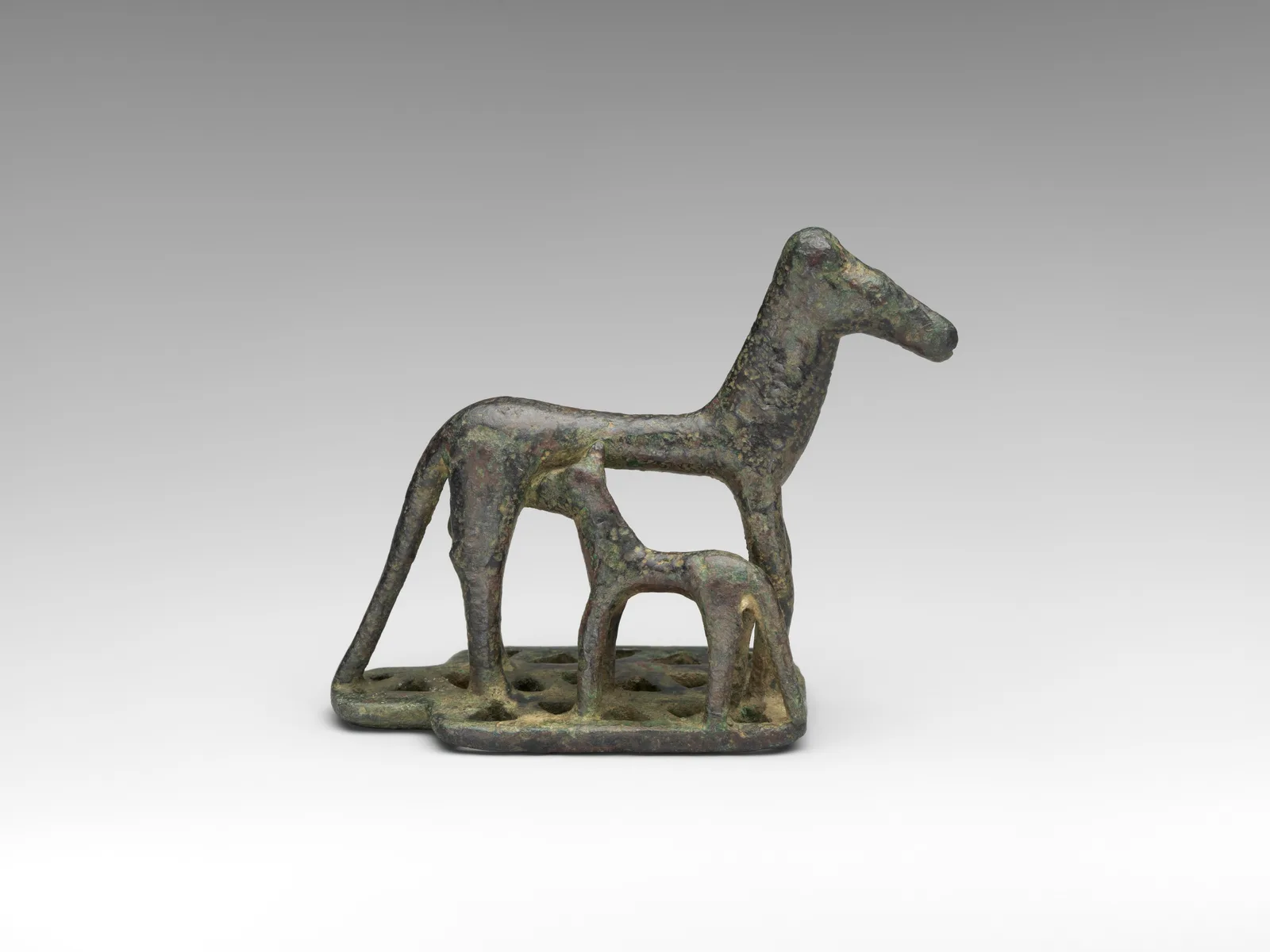 Bronze mare and foal